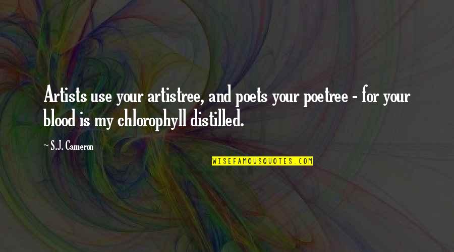 Distilled Quotes By S.J. Cameron: Artists use your artistree, and poets your poetree Distilled Quotes By S.J. Cameron: Artists use your artistree, and poets your poetree