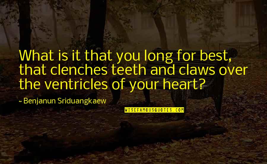 Distingo Maadi Quotes By Benjanun Sriduangkaew: What is it that you long for best,