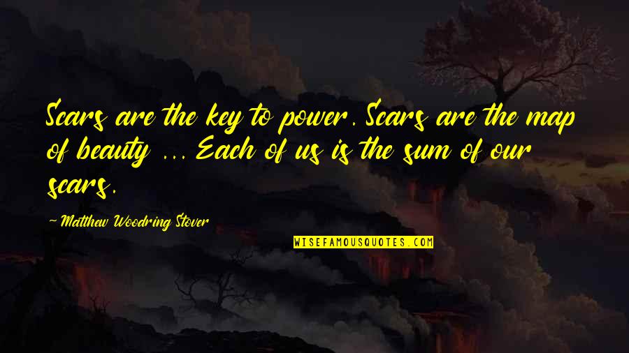 Distingo Maadi Quotes By Matthew Woodring Stover: Scars are the key to power. Scars are