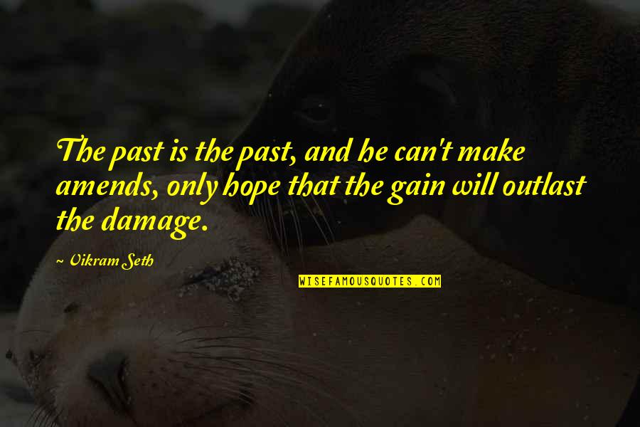 Distingue Hardware Quotes By Vikram Seth: The past is the past, and he can't