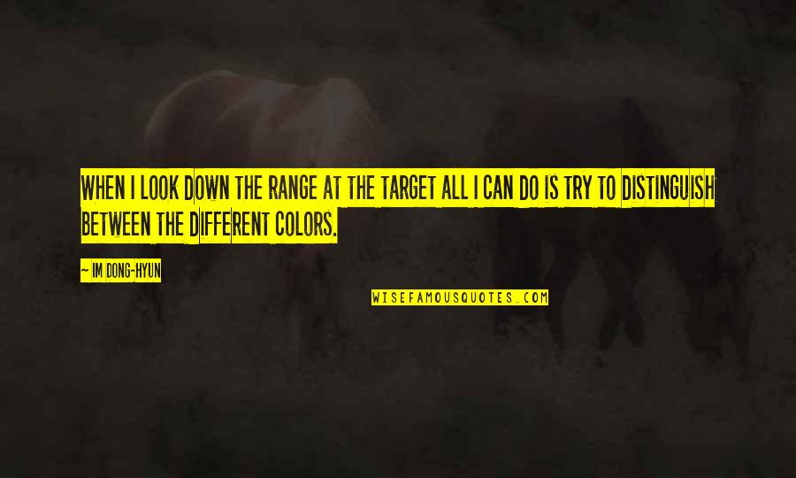 Distinguish Quotes By Im Dong-Hyun: When I look down the range at the Distinguish Quotes By Im Dong-Hyun: When I look down the range at the