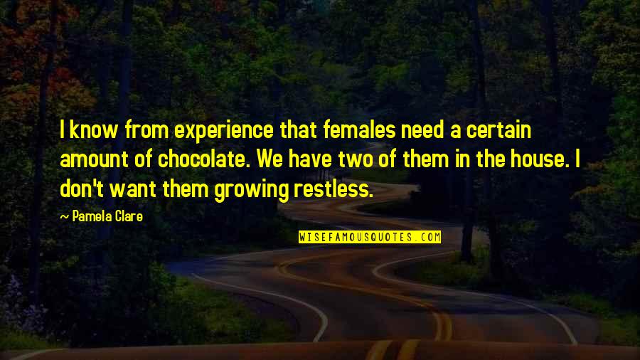 Distoritons Quotes By Pamela Clare: I know from experience that females need a