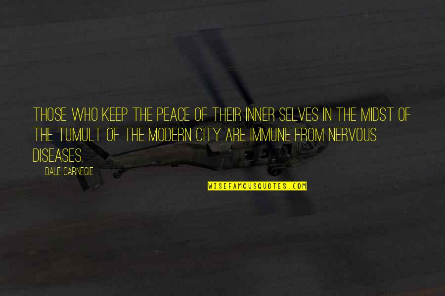 Ditisroden Quotes By Dale Carnegie: Those who keep the peace of their inner Ditisroden Quotes By Dale Carnegie: Those who keep the peace of their inner