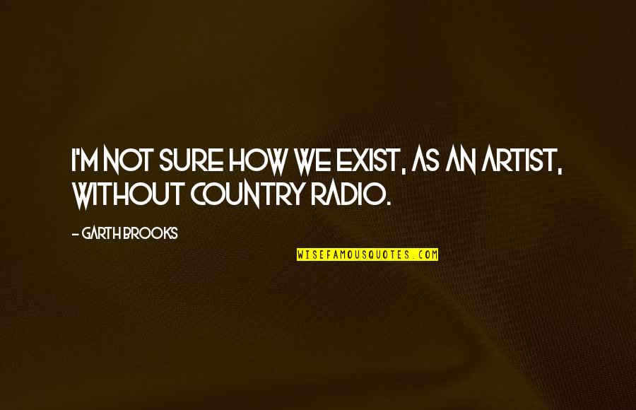Divelse Quotes By Garth Brooks: I'm not sure how we exist, as an