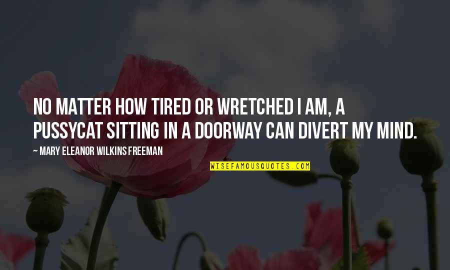 Divert My Mind Quotes By Mary Eleanor Wilkins Freeman: No matter how tired or wretched I am,