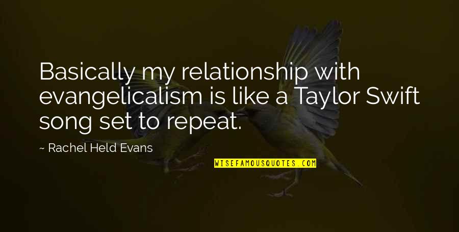 Diverto Conjugation Quotes By Rachel Held Evans: Basically my relationship with evangelicalism is like a Diverto Conjugation Quotes By Rachel Held Evans: Basically my relationship with evangelicalism is like a