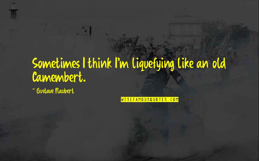 Diviana Alchemy Quotes By Gustave Flaubert: Sometimes I think I'm liquefying like an old