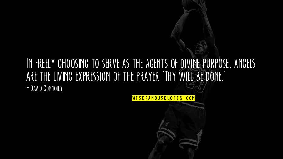 Divine Purpose Quotes By David Connolly: In freely choosing to serve as the agents