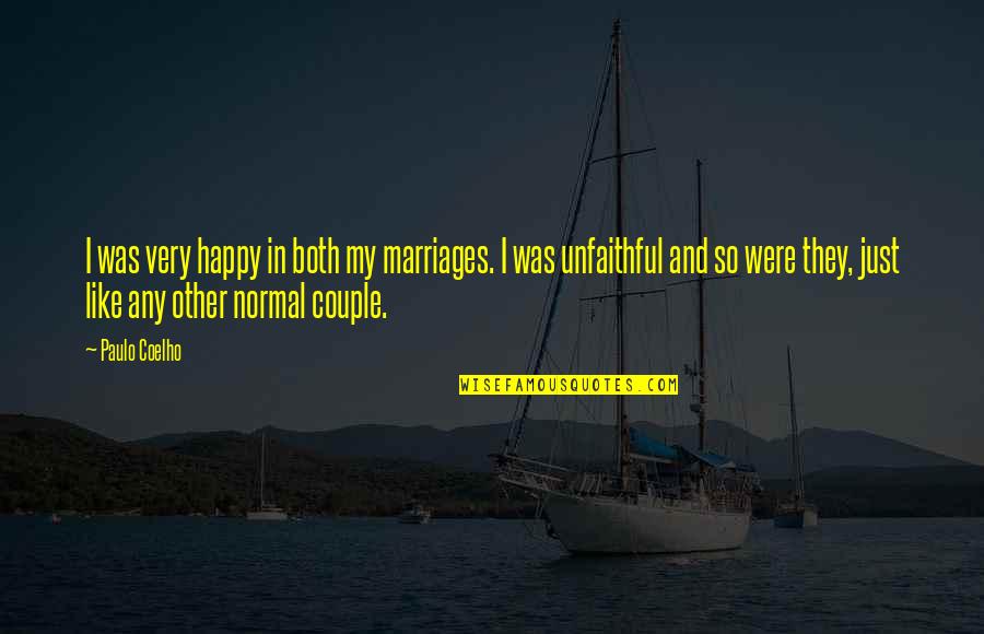 Divorce And Marriage Quotes By Paulo Coelho: I was very happy in both my marriages.