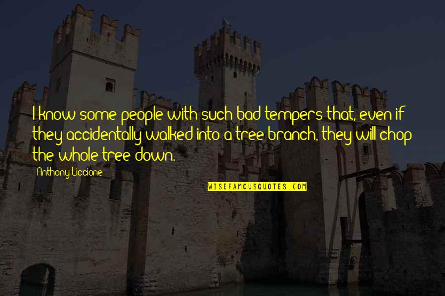 Divorce Relationship Quotes By Anthony Liccione: I know some people with such bad tempers