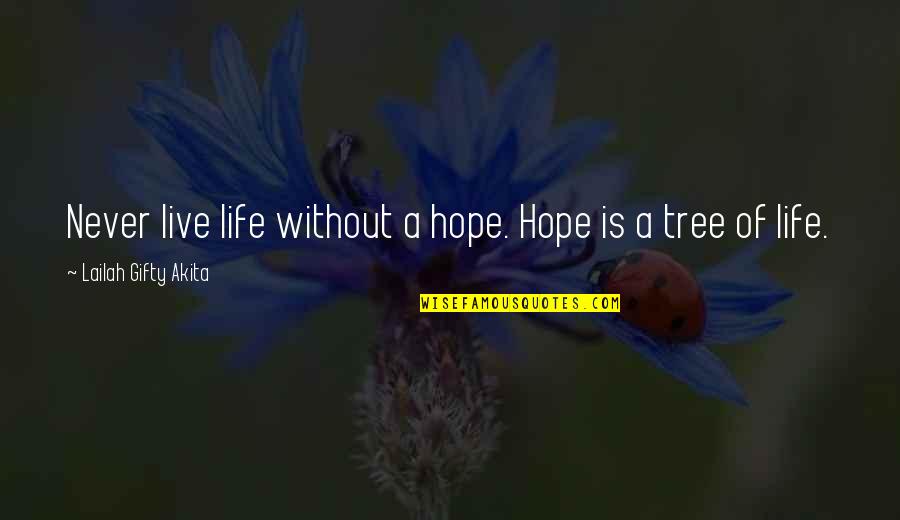 Diwa Ng Pasko Quotes By Lailah Gifty Akita: Never live life without a hope. Hope is