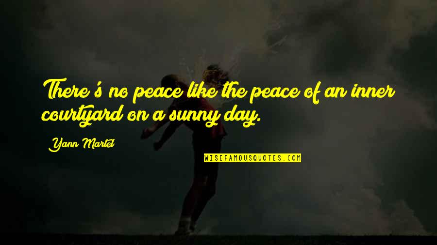 Dizziness Quotes By Yann Martel: There's no peace like the peace of an