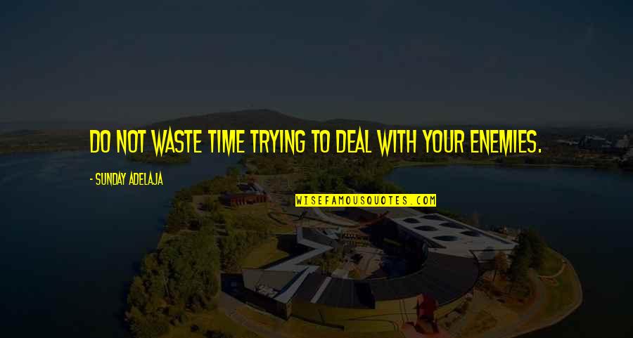 Dizzy Wallin Quotes By Sunday Adelaja: Do not waste time trying to deal with