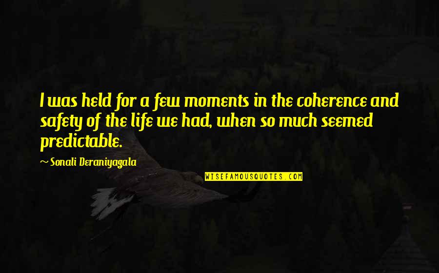 Dj Chacha Quotes By Sonali Deraniyagala: I was held for a few moments in Dj Chacha Quotes By Sonali Deraniyagala: I was held for a few moments in