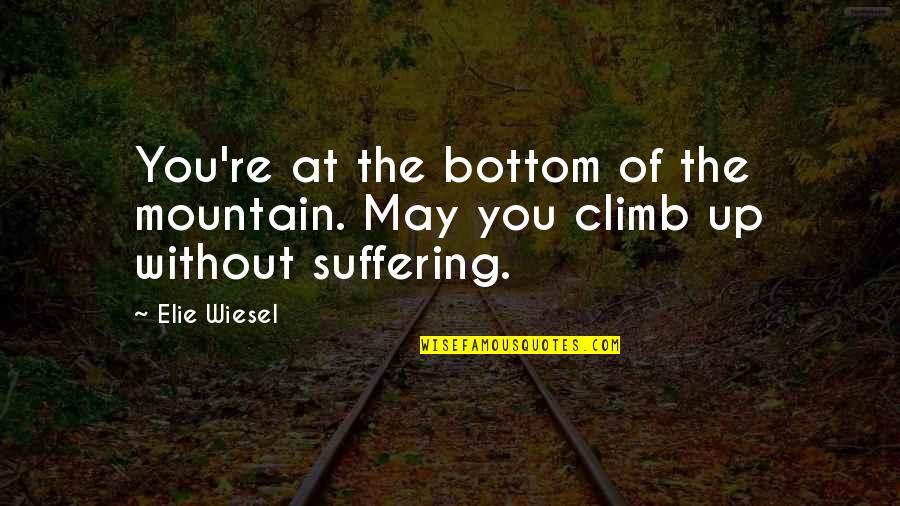 Dj Ez Quotes By Elie Wiesel: You're at the bottom of the mountain. May