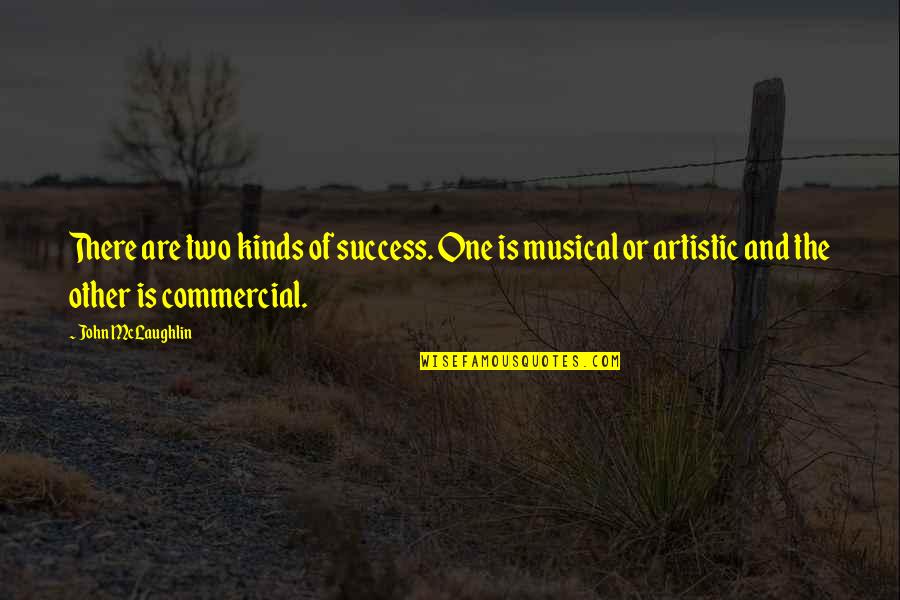 Django Reinhardt Quotes By John McLaughlin: There are two kinds of success. One is