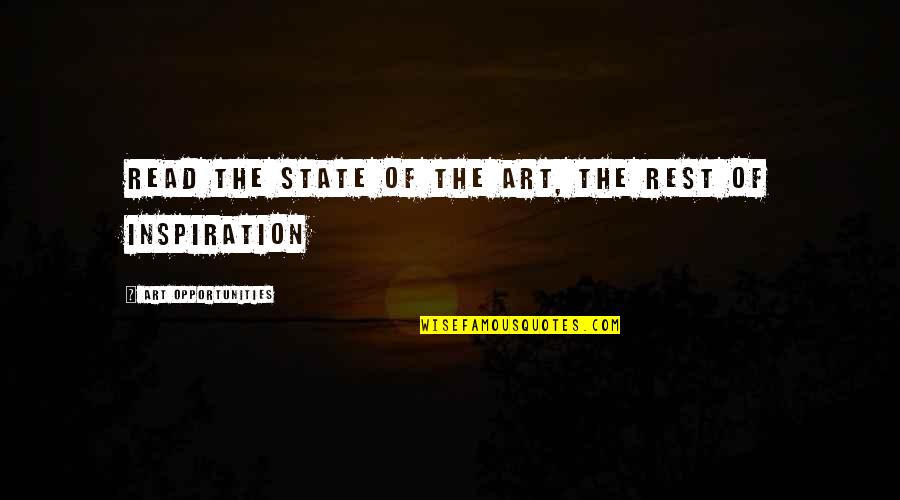 Djassi Johnson Quotes By Art Opportunities: read the state of the art, the rest