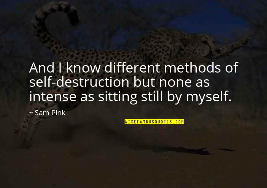 Dnaesm Quotes By Sam Pink: And I know different methods of self-destruction but Dnaesm Quotes By Sam Pink: And I know different methods of self-destruction but