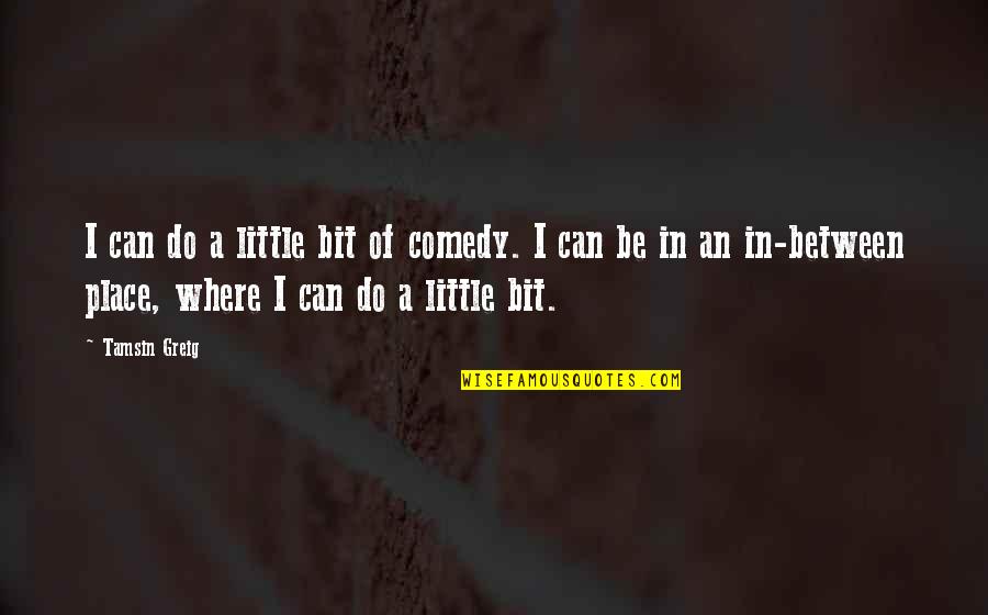 Do A Little Bit Quotes By Tamsin Greig: I can do a little bit of comedy.
