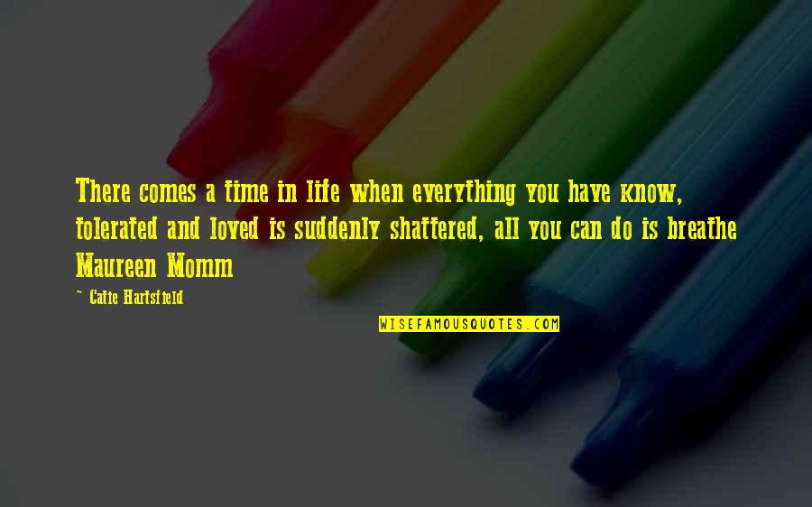Do Everything In Life Quotes By Catie Hartsfield: There comes a time in life when everything