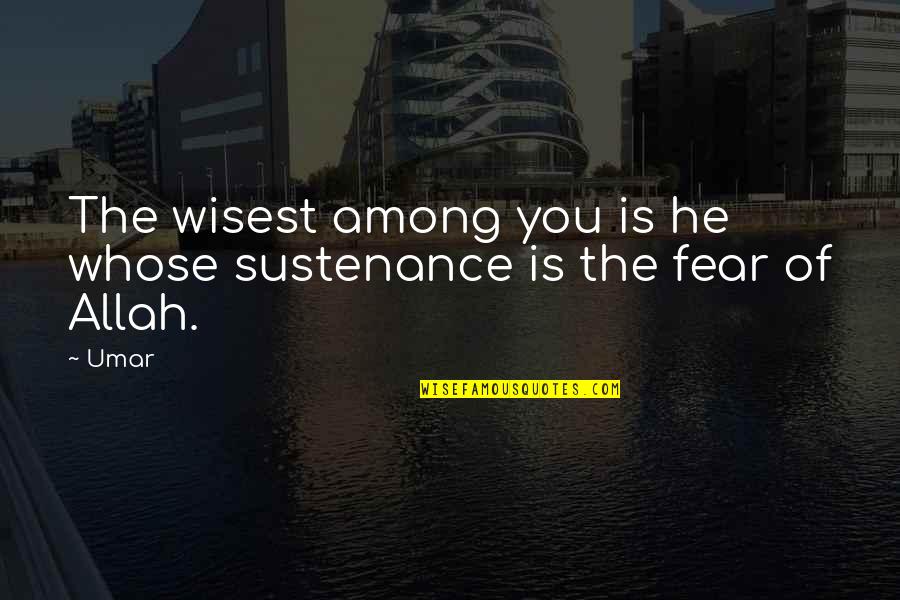 Do Nothing Book Quotes By Umar: The wisest among you is he whose sustenance