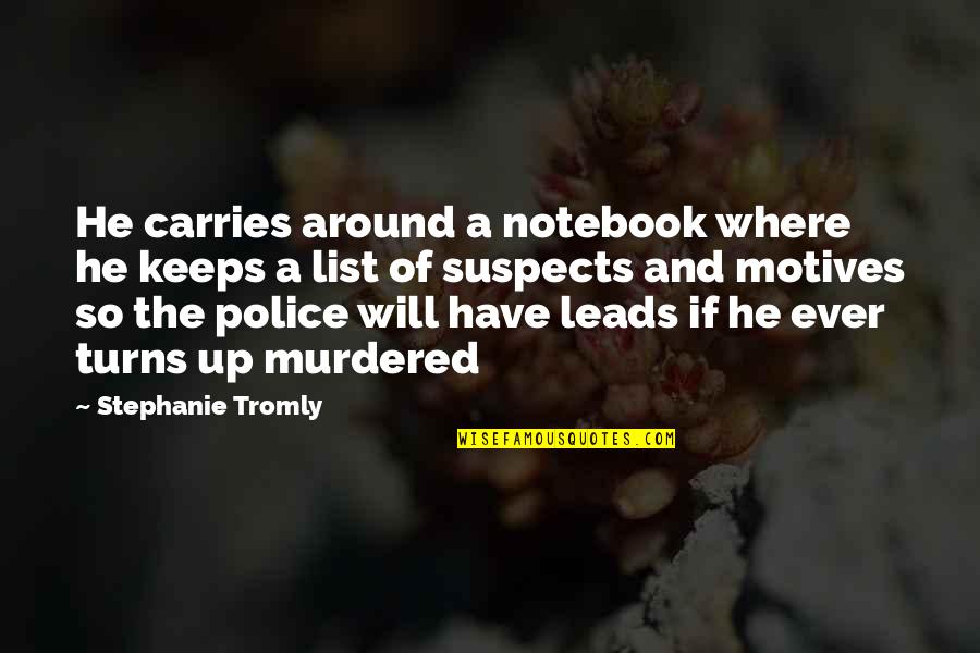 Do Shell Script Quotes By Stephanie Tromly: He carries around a notebook where he keeps Do Shell Script Quotes By Stephanie Tromly: He carries around a notebook where he keeps