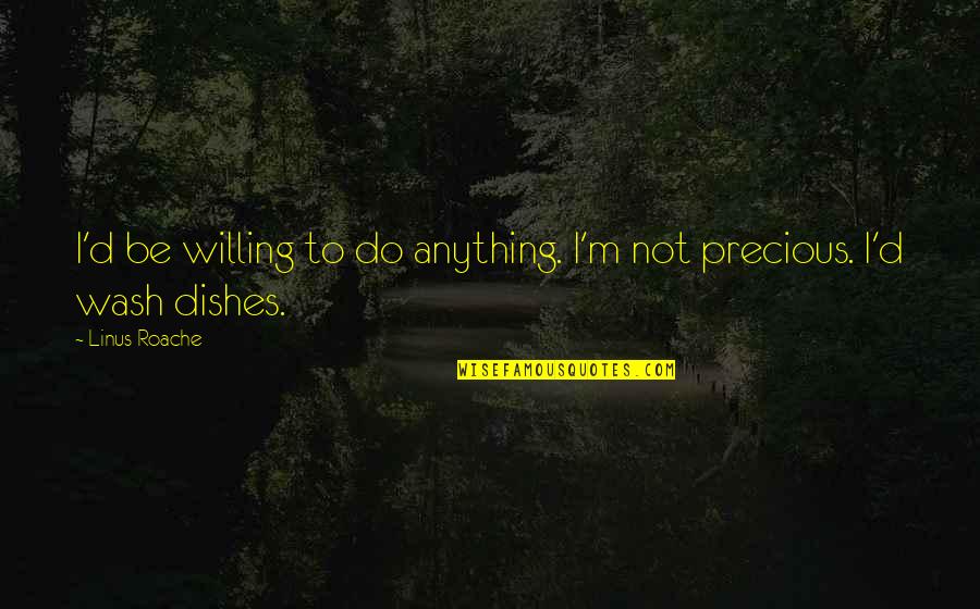 Do The Dishes Quotes By Linus Roache: I'd be willing to do anything. I'm not