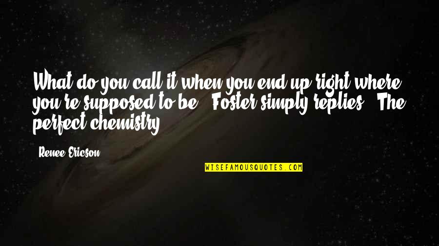 Do What You Are Supposed To Do Quotes By Renee Ericson: What do you call it when you end Do What You Are Supposed To Do Quotes By Renee Ericson: What do you call it when you end
