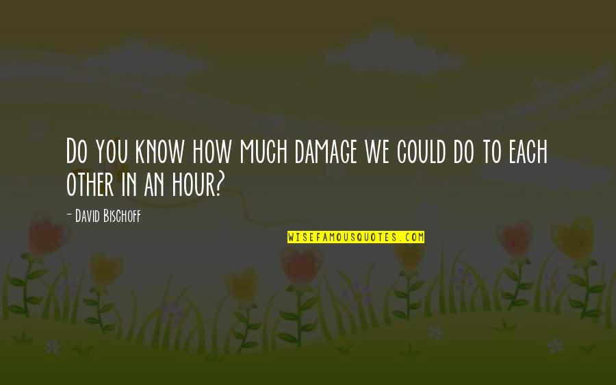 Do You Quote Quotes By David Bischoff: Do you know how much damage we could