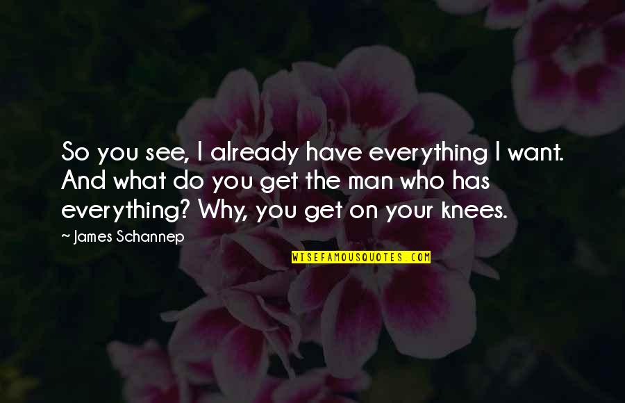 Do You See What I See Quotes By James Schannep: So you see, I already have everything I