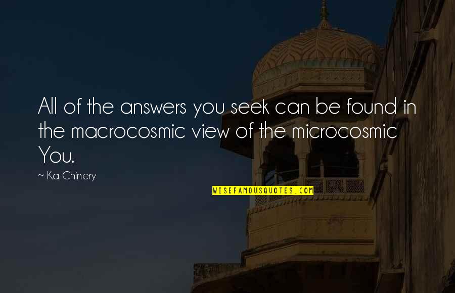 Dobroslav Trnka Quotes By Ka Chinery: All of the answers you seek can be