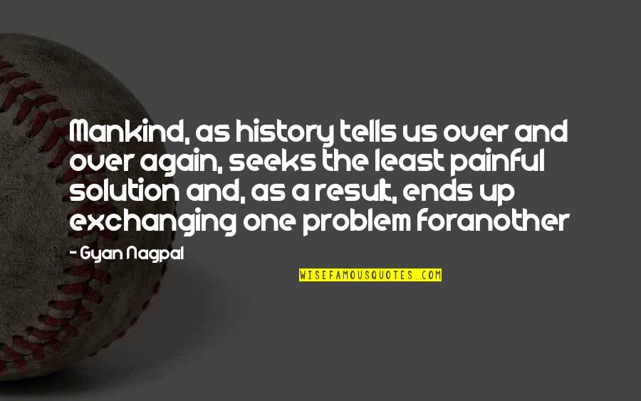 Docent Brewing Quotes By Gyan Nagpal: Mankind, as history tells us over and over Docent Brewing Quotes By Gyan Nagpal: Mankind, as history tells us over and over