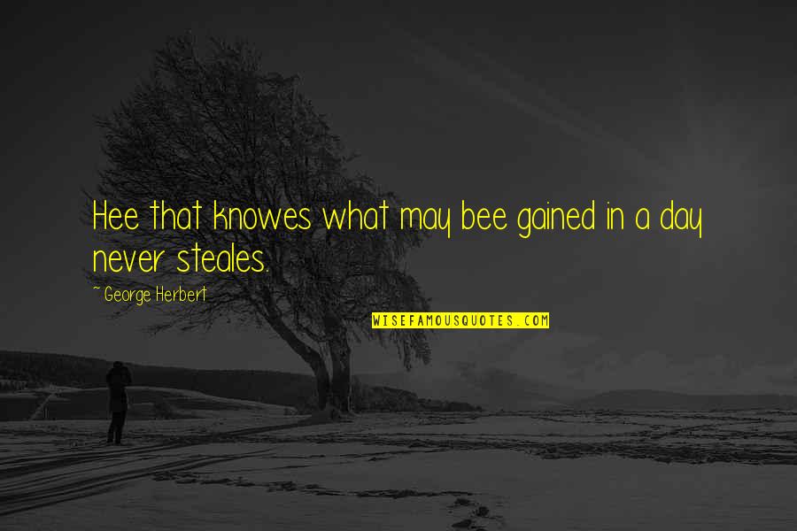 Docked Boats Quotes By George Herbert: Hee that knowes what may bee gained in