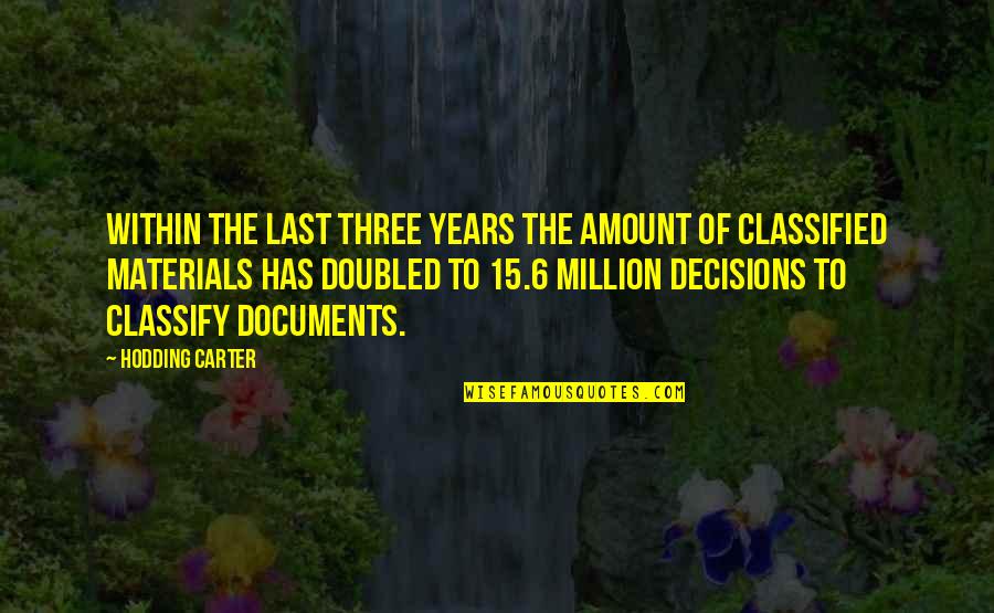 Documents Quotes By Hodding Carter: Within the last three years the amount of Documents Quotes By Hodding Carter: Within the last three years the amount of