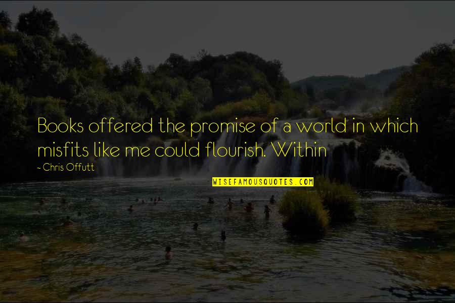 Dodici Apostoli Quotes By Chris Offutt: Books offered the promise of a world in