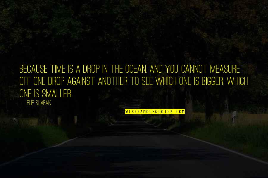 Dodiongan Quotes By Elif Shafak: Because time is a drop in the ocean,