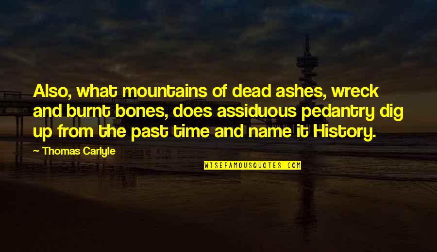 Does Name Quotes By Thomas Carlyle: Also, what mountains of dead ashes, wreck and