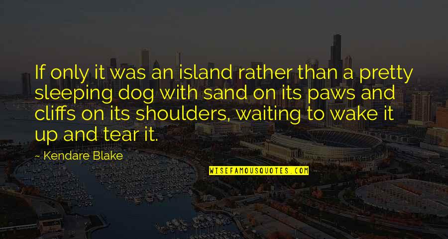 Dog And Quotes By Kendare Blake: If only it was an island rather than