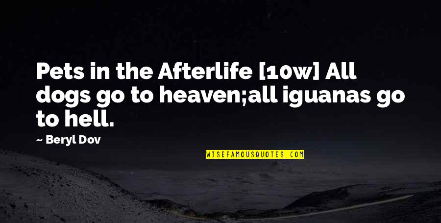 Dogs And Heaven Quotes By Beryl Dov: Pets in the Afterlife [10w] All dogs go