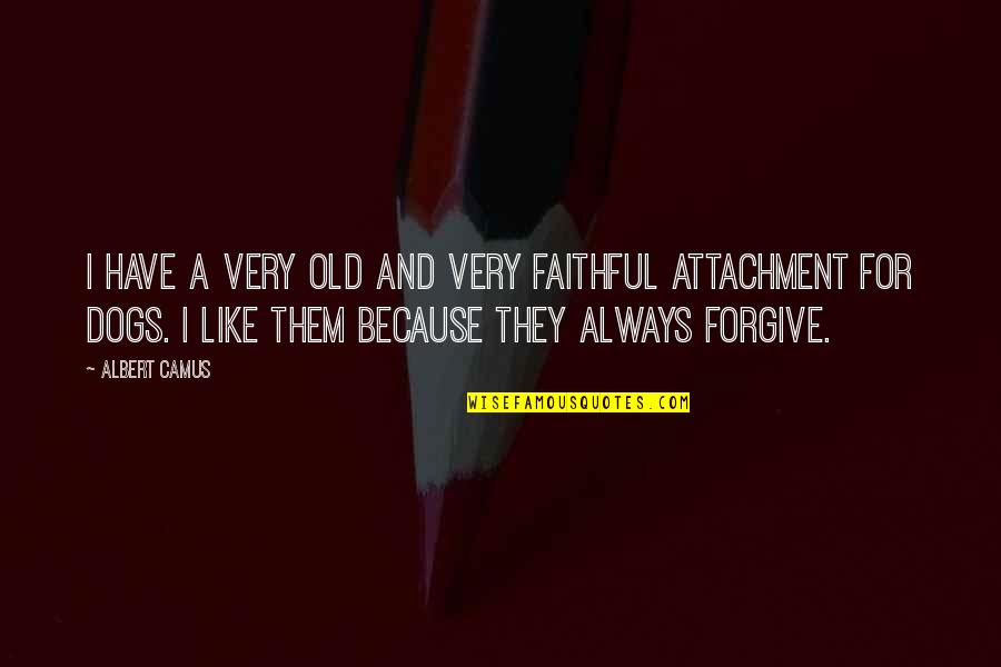 Dogs Are Always There For You Quotes By Albert Camus: I have a very old and very faithful Dogs Are Always There For You Quotes By Albert Camus: I have a very old and very faithful