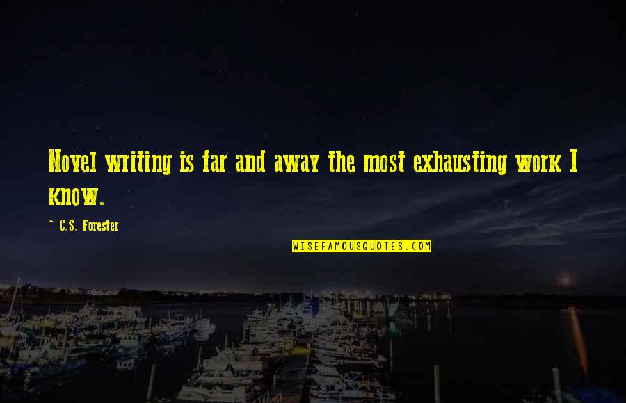 Doing Anything For The Person You Love Quotes By C.S. Forester: Novel writing is far and away the most Doing Anything For The Person You Love Quotes By C.S. Forester: Novel writing is far and away the most