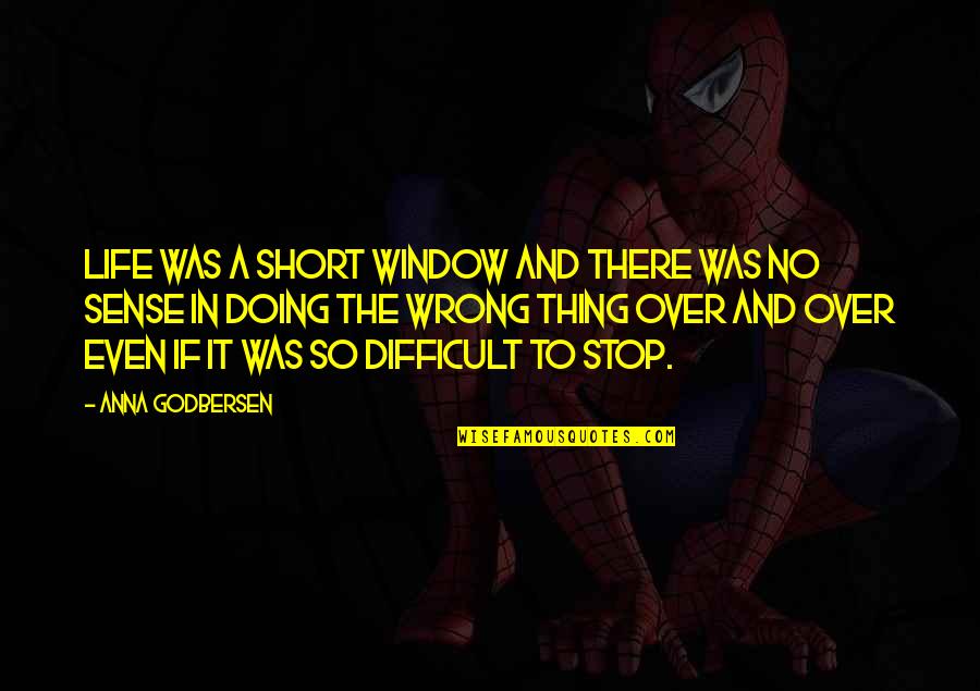 Doing It Wrong Quotes By Anna Godbersen: Life was a short window and there was