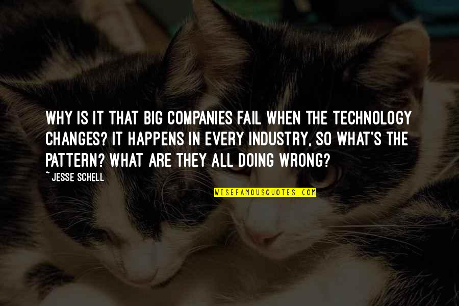 Doing It Wrong Quotes By Jesse Schell: Why is it that big companies fail when