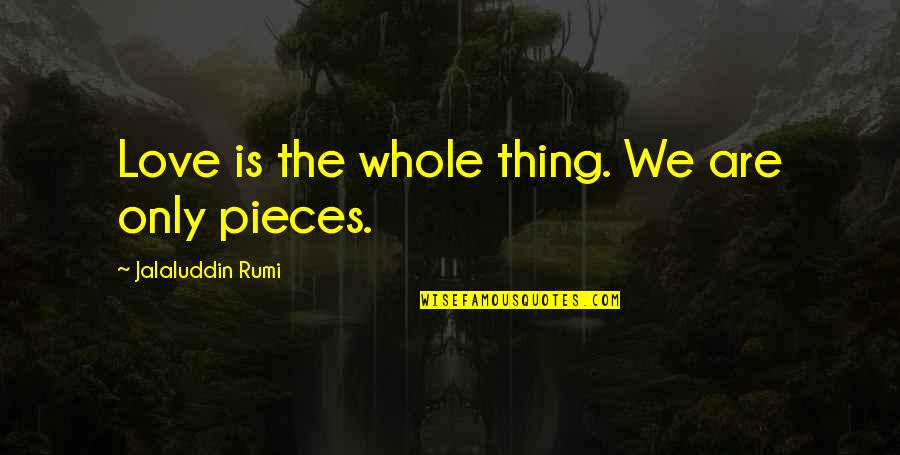 Doink The Clown Quotes By Jalaluddin Rumi: Love is the whole thing. We are only