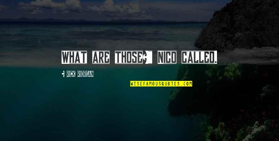 Dolezar Construction Quotes By Rick Riordan: What are those?" Nico called. Dolezar Construction Quotes By Rick Riordan: What are those?" Nico called.