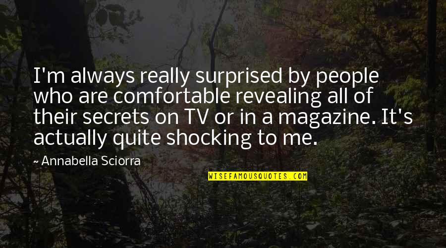 Domestic Relationship Quotes By Annabella Sciorra: I'm always really surprised by people who are