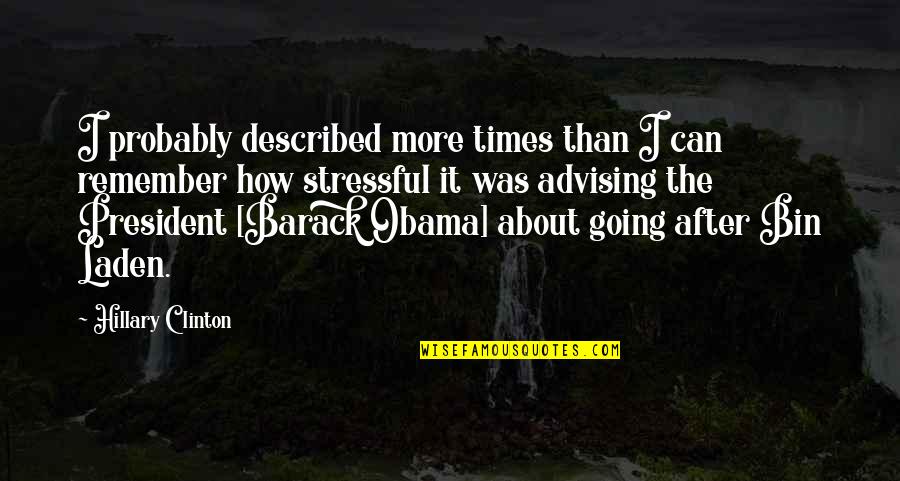 Dominicide Quotes By Hillary Clinton: I probably described more times than I can