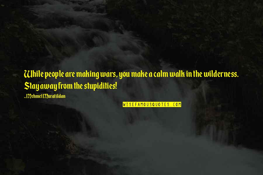 Dominicus Earth Quotes By Mehmet Murat Ildan: While people are making wars, you make a Dominicus Earth Quotes By Mehmet Murat Ildan: While people are making wars, you make a