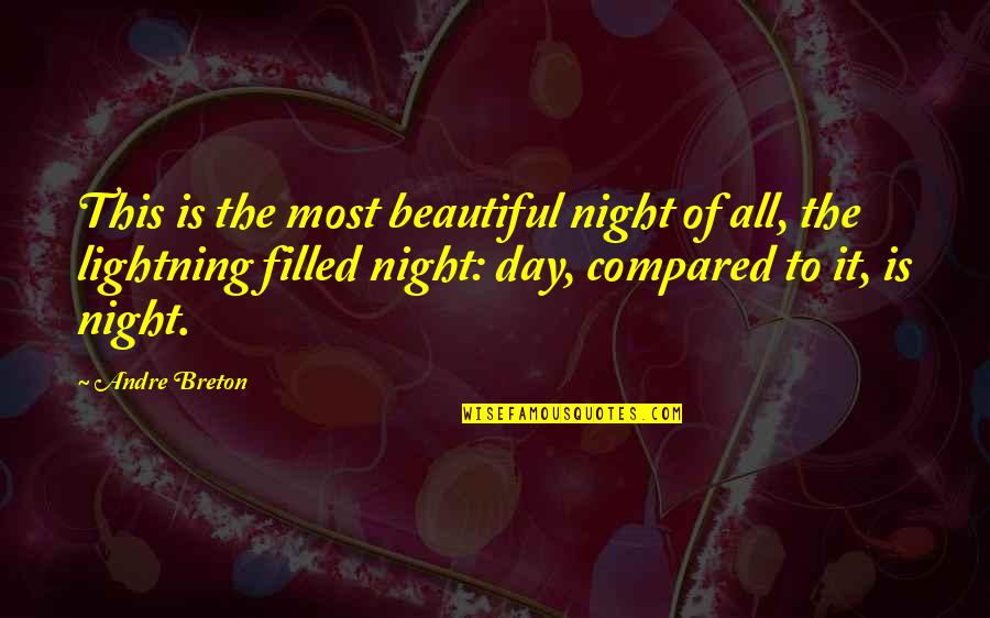 Dominno Compilation Quotes By Andre Breton: This is the most beautiful night of all,