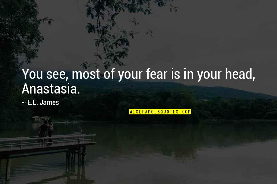 Dominos Pizza Fargo Quotes By E.L. James: You see, most of your fear is in